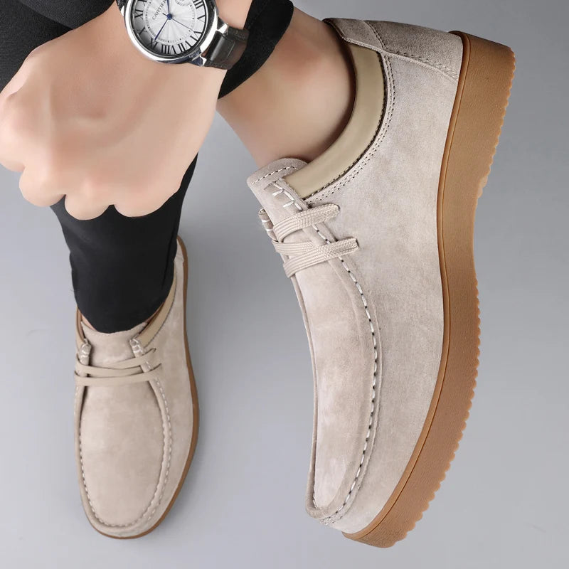 Corbin Split Leather Loafers angled view