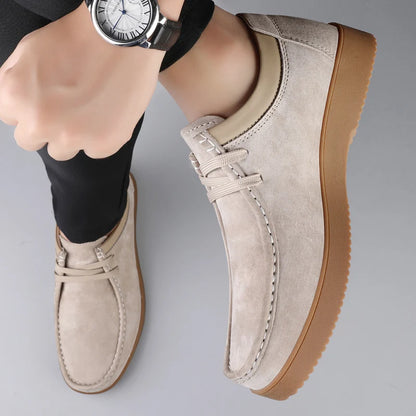 Corbin Split Leather Loafers angled view