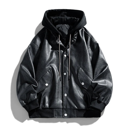 Vanguard Hood Leather Jacket