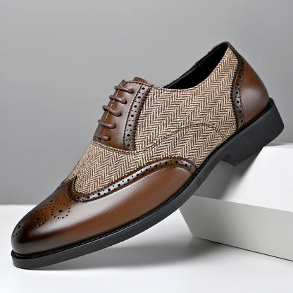 Westbourne Herringbone Wingtip Brogues 6