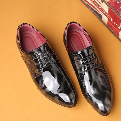 Veyron High-Shine Patent Leather Derby Shoes 2