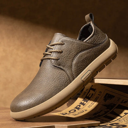 Kingsley Wedge Sole Derbies in olive brown