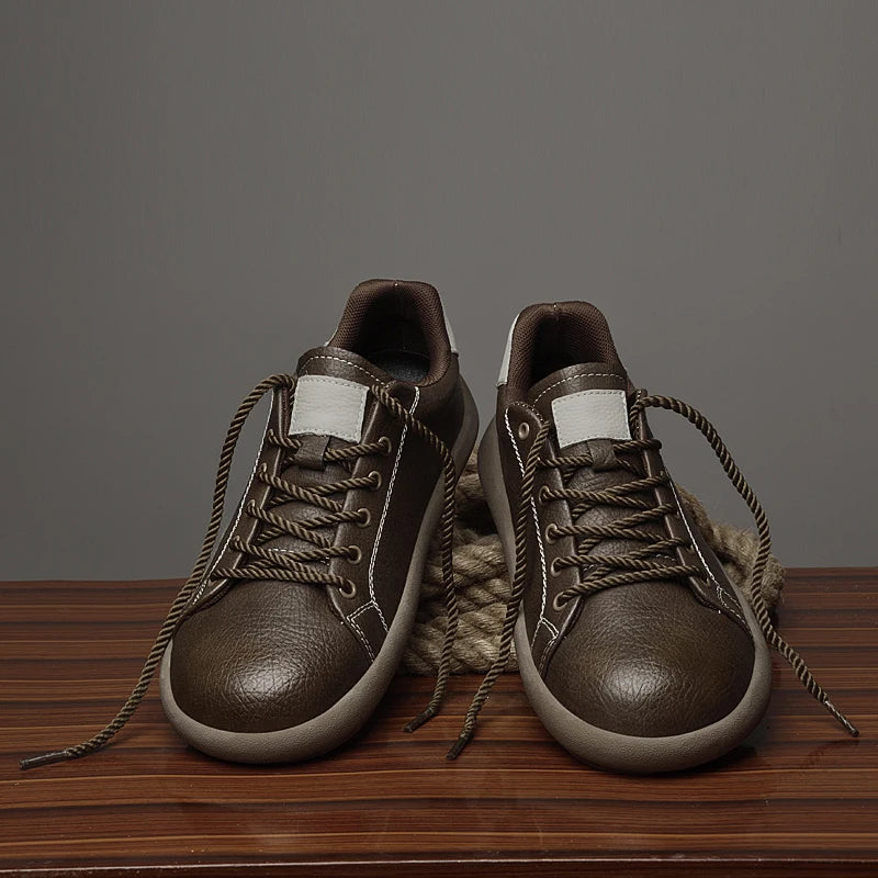 Loxley Leather Sneakers worn view