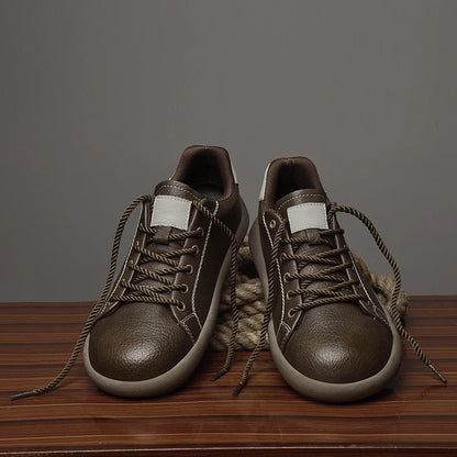 Loxley Leather Sneakers worn view