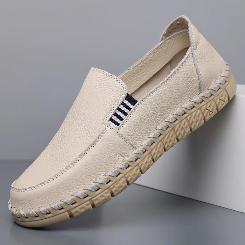 Merrick Leather Driving Mocs worn view