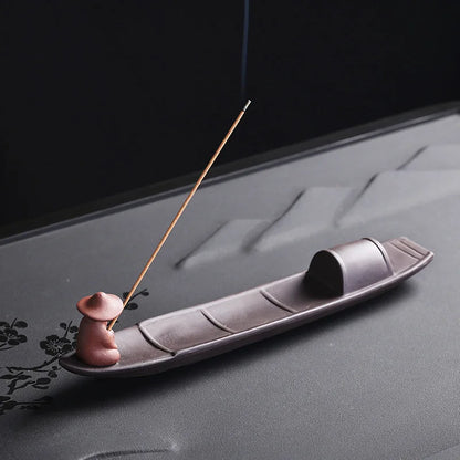 Purple Clay Incense Burner
