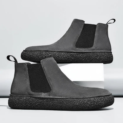 Fairbank Suede Chelsea Boots in gray