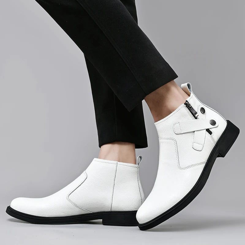 Ravenhill Leather Chelsea Boots worn view