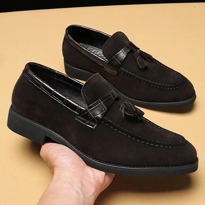Fairholme Tassel Loafers in dark brown