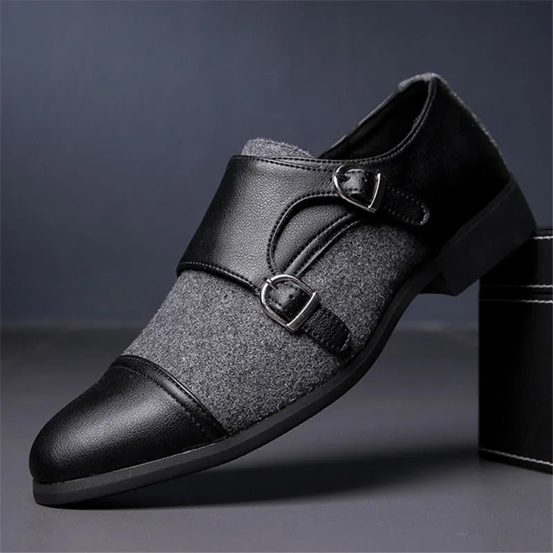 Wetherby Two-Tone Double Buckle Dress Shoes 3