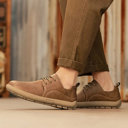 Kingsley Wedge Sole Derbies worn view
