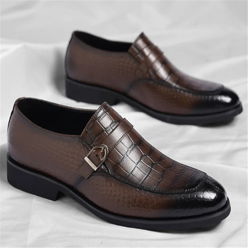 Ellersmere Split Toe Textured Monk Shoes