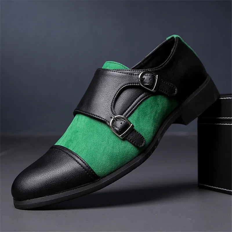 Wetherby Two-Tone Double Buckle Dress Shoes 5