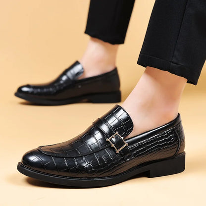 Corbin Scaled Buckle Loafers 3