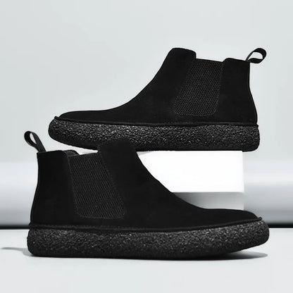 Fairbank Suede Chelsea Boots in black