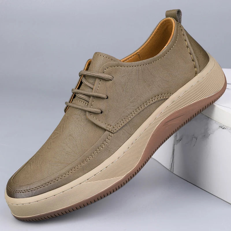 Alcott Leather Sneakers cream cupsole
