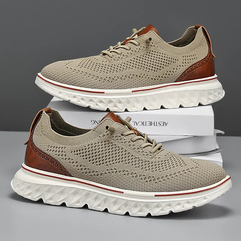 Weston Knit Sneakers in khaki