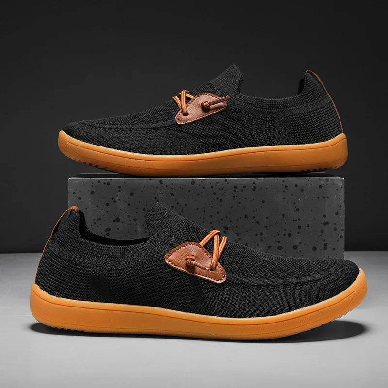 Alder Knit Slip-Ons flat zero-drop rubber sole