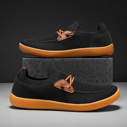 Alder Knit Slip-Ons flat zero-drop rubber sole