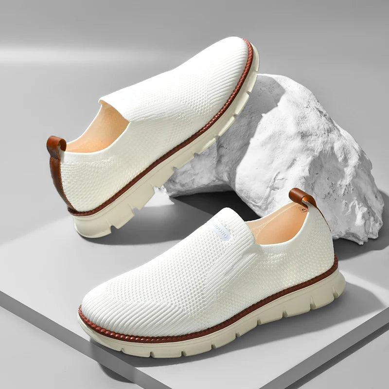 Hollis Knit Loafers in white