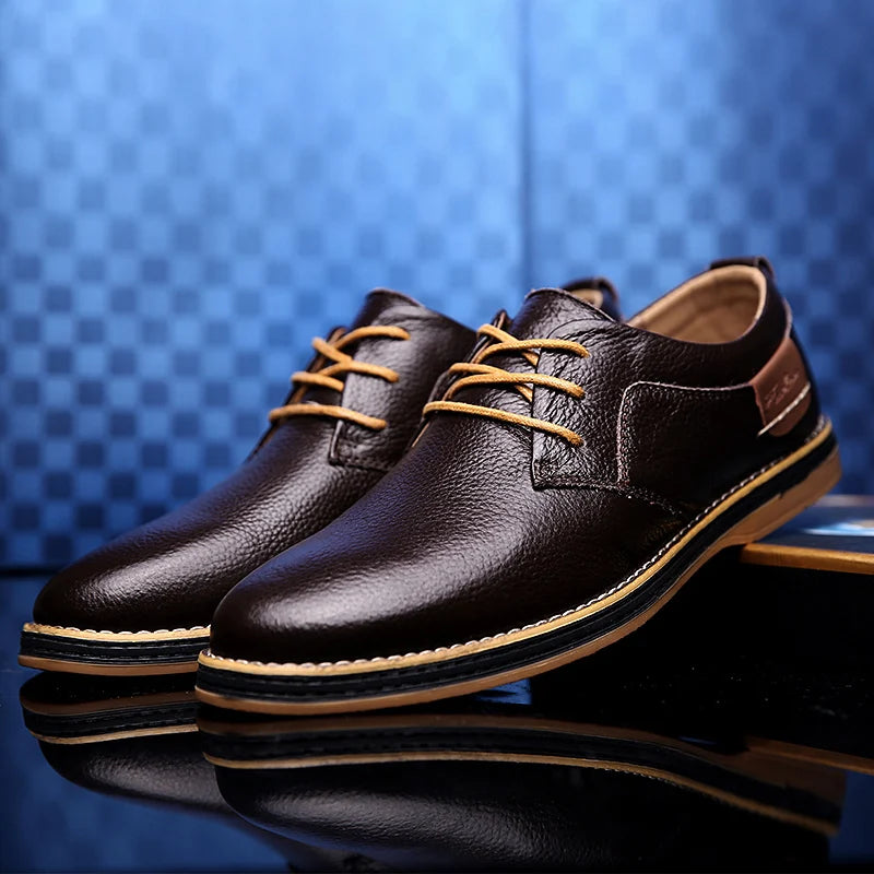 Langford Pebble Grain Derbies in brown