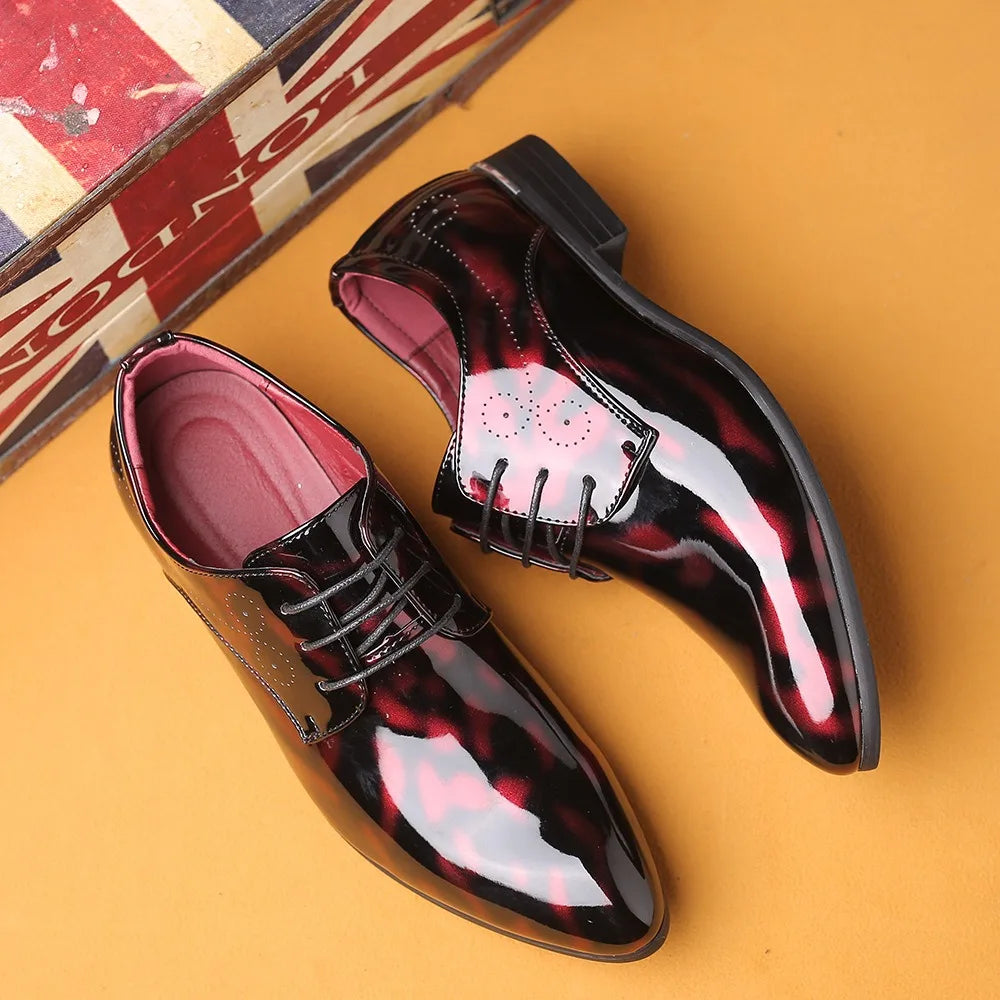 Veyron High-Shine Patent Leather Derby Shoes 3