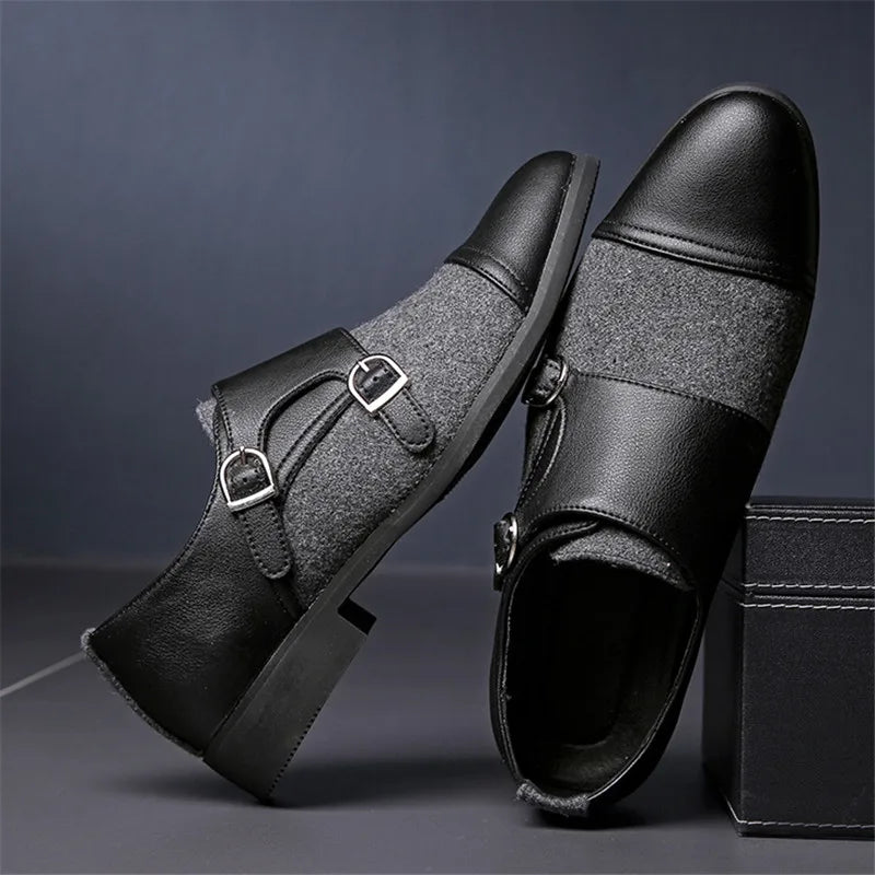 Wetherby Two-Tone Double Buckle Dress Shoes 4