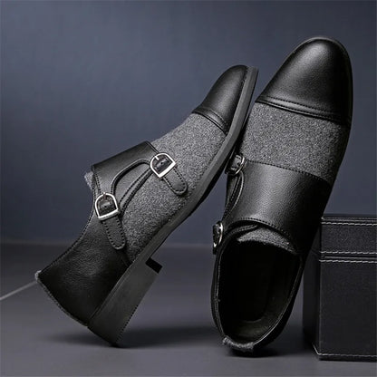 Wetherby Two-Tone Double Buckle Dress Shoes 4