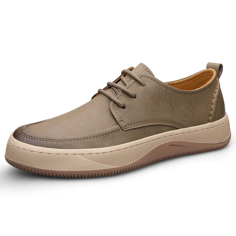 Alcott Leather Sneakers in khaki