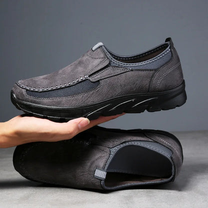 Whitlock Vented Moccasins in gray