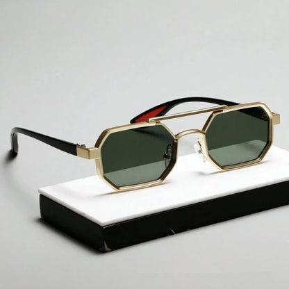Titanium Octagon Sunglasses
