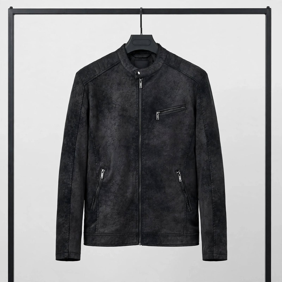 Aldwyn Washed Faux Leather Jacket