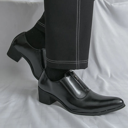 Lansdowne Front Zip Block Heel Dress Shoes 4