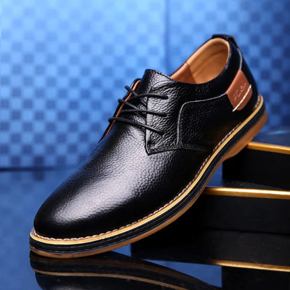Langford Pebble Grain Derbies rubber outsole