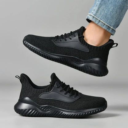 Halloway Mesh Joggers in black, side profile