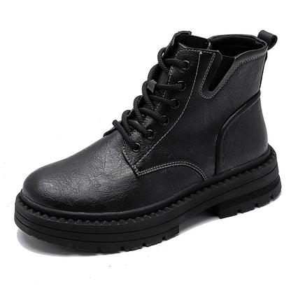 Thatcher Lug Sole Boots in black