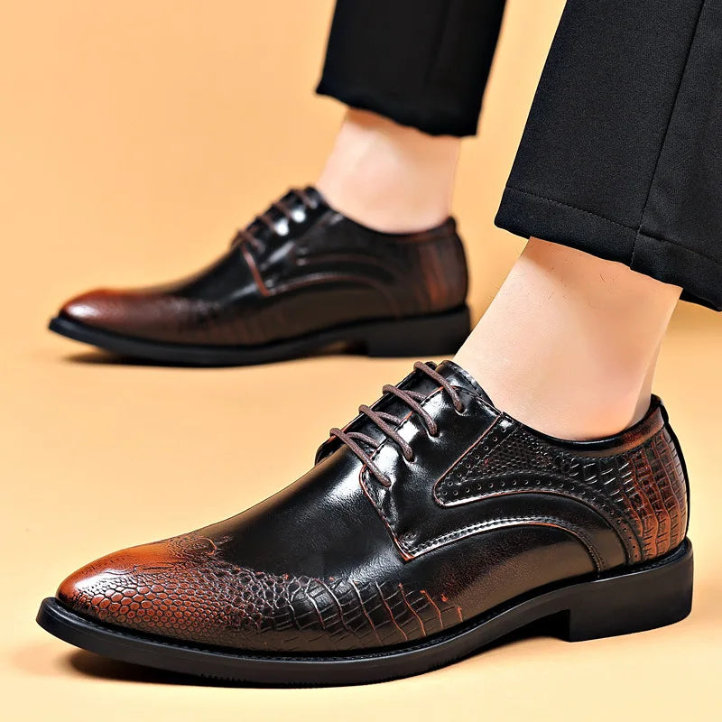 Hartley Scaled Panel Derby Shoes 3