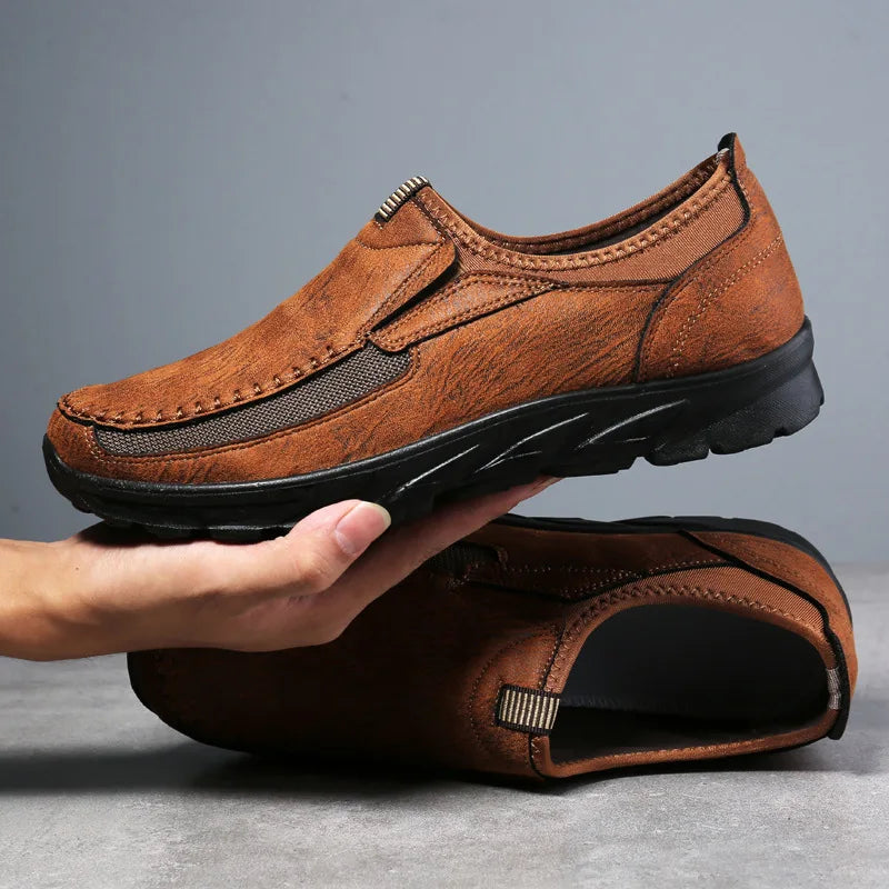 Whitlock Vented Moccasins in light brown