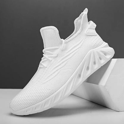 Mesh running sneaker upper detail