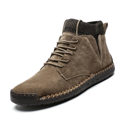 Kellan Suede Ankle Boots in khaki