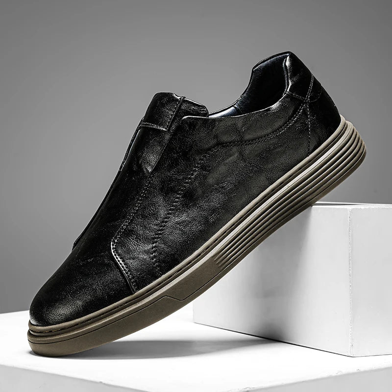 Kelmscott Leather Slip-Ons rubber outsole