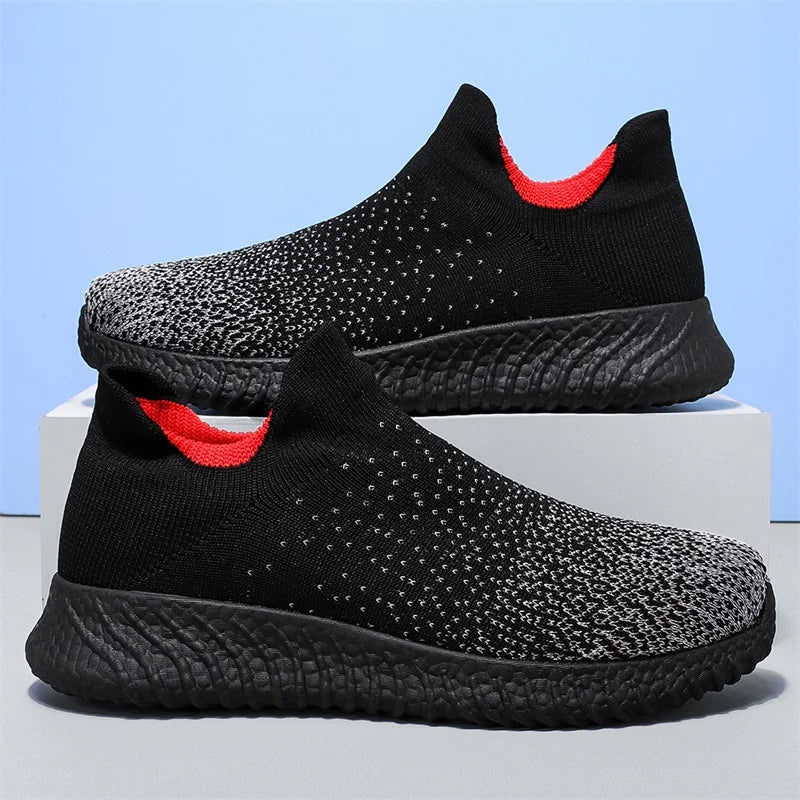 Mesh running sneaker side profile