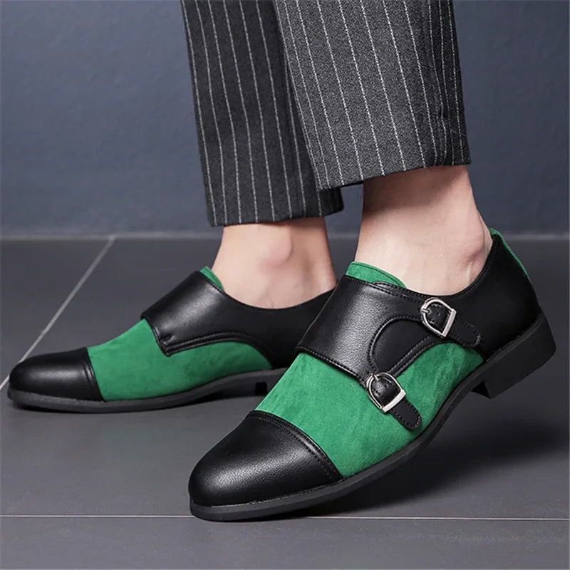 Wetherby Two-Tone Double Buckle Dress Shoes 6