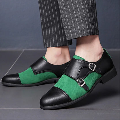 Wetherby Two-Tone Double Buckle Dress Shoes 6