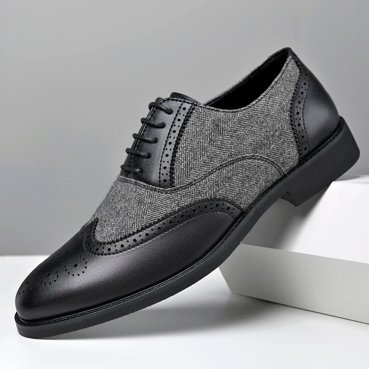 Westbourne Herringbone Wingtip Brogues