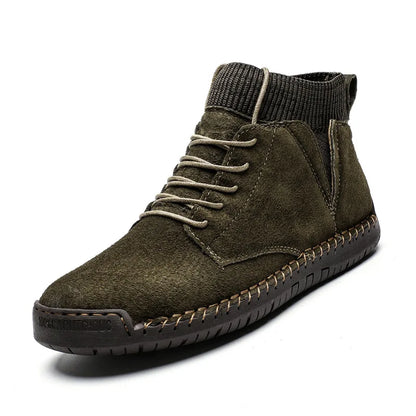 Kellan Suede Ankle Boots in army green