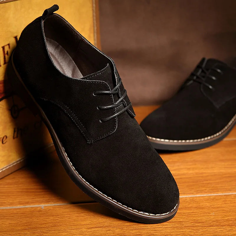 Thorne Napped Derbies napped upper and welt stitching detail
