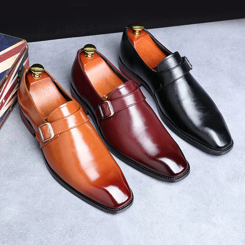 Aldworth Double Buckle Dress Shoes twin buckle detail