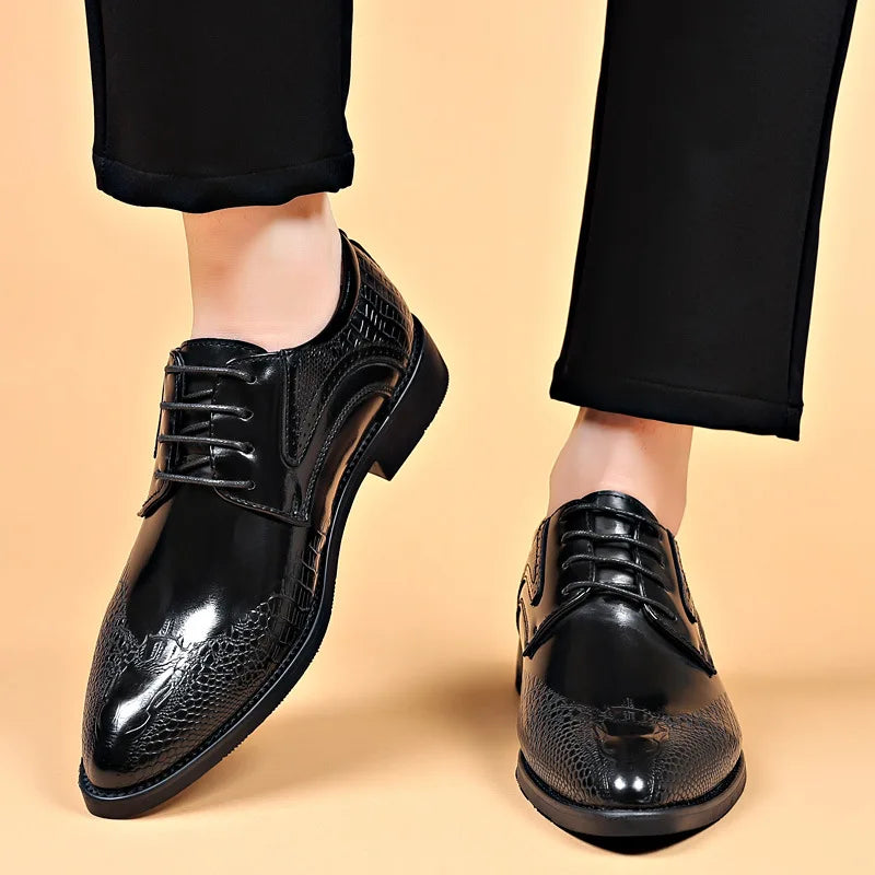 Hartley Scaled Panel Derby Shoes 4