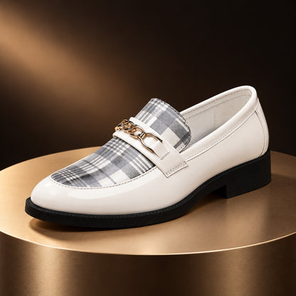 Alderwick Plaid Panel Chain Loafers (1:1, image 5)